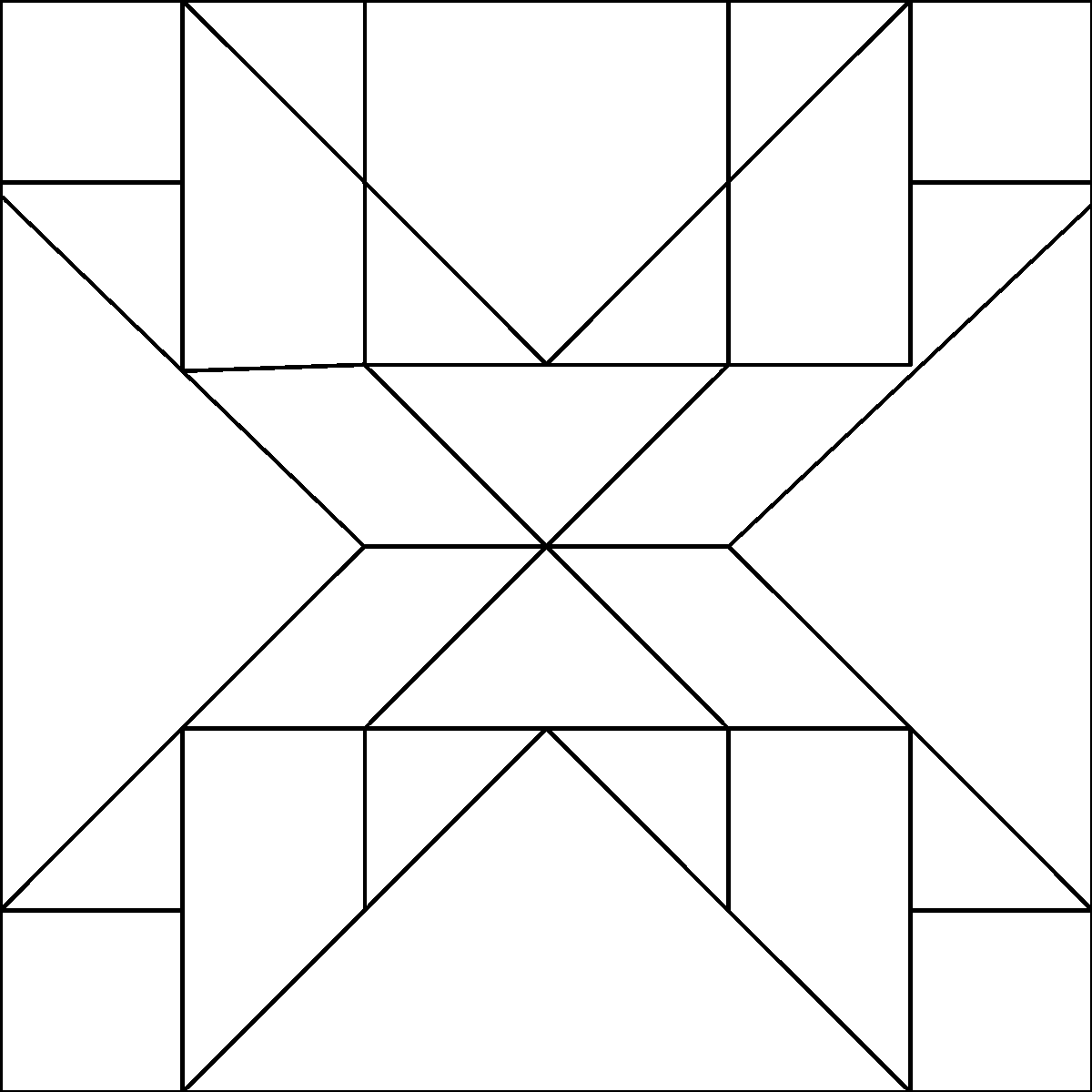 Pattern 107, Dakota Gold barn quilt pattern thumbnail